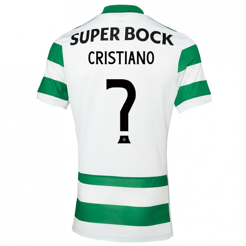 Danxen Børn José Cristiano #0 Grøn Hvid Hjemmebane Spillertrøjer 2025/26 Trøje T-Shirt