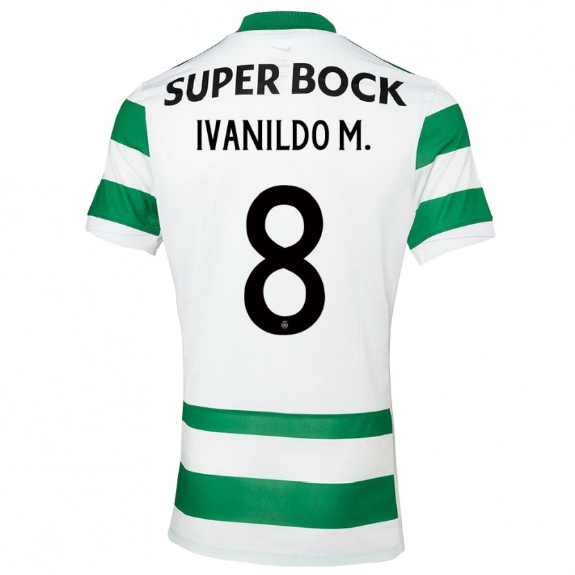 Danxen Børn Ivanildo #8 Grøn Hvid Hjemmebane Spillertrøjer 2025/26 Trøje T-Shirt