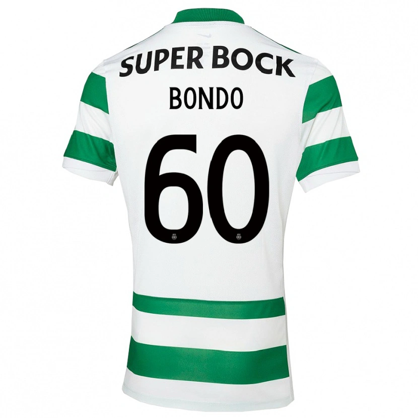 Danxen Børn Pedro Bondo #60 Grøn Hvid Hjemmebane Spillertrøjer 2025/26 Trøje T-Shirt