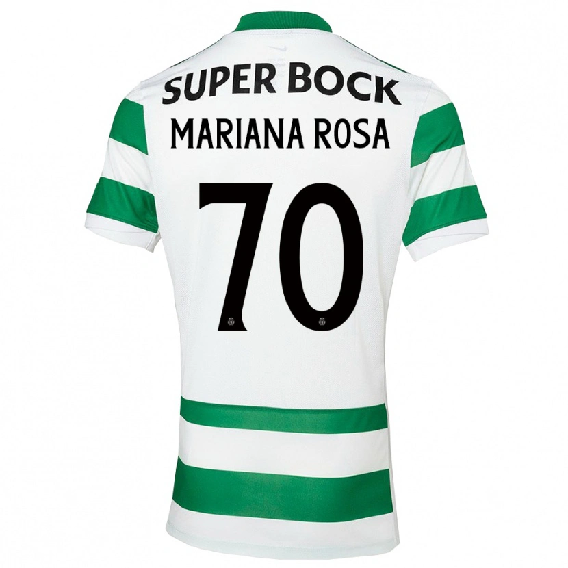 Danxen Børn Mariana Silva Pinto Vilaça Da Rosa #70 Grøn Hvid Hjemmebane Spillertrøjer 2025/26 Trøje T-Shirt