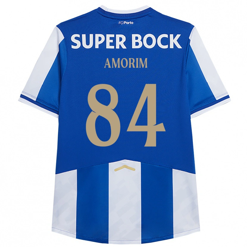 Danxen Børn Beatriz Amorim #84 Blå Hvid Hjemmebane Spillertrøjer 2025/26 Trøje T-Shirt