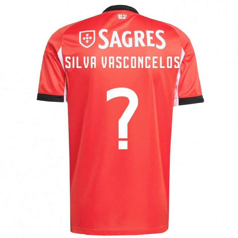 Danxen Børn Martim Silva Vasconcelos #0 Rød Hvid Hjemmebane Spillertrøjer 2025/26 Trøje T-Shirt