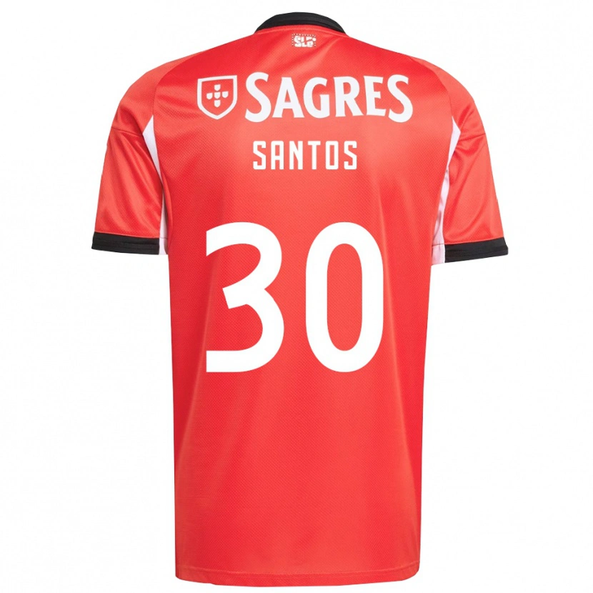 Danxen Børn Daniela Santos #30 Rød Hvid Hjemmebane Spillertrøjer 2025/26 Trøje T-Shirt