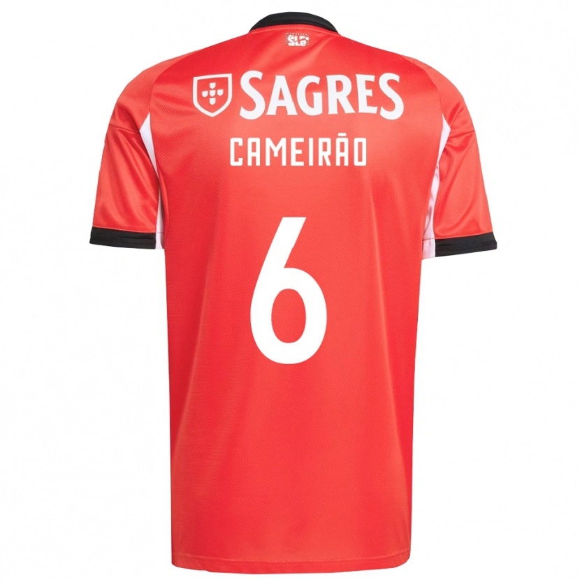 Danxen Børn Beatriz Cameirão #6 Rød Hvid Hjemmebane Spillertrøjer 2025/26 Trøje T-Shirt