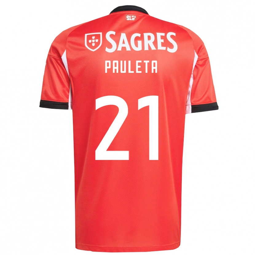 Danxen Børn Paula Domínguez Encinas #21 Rød Hvid Hjemmebane Spillertrøjer 2025/26 Trøje T-Shirt