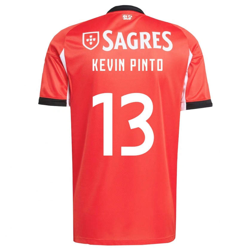 Danxen Børn Kevin Pinto #13 Rød Hvid Hjemmebane Spillertrøjer 2025/26 Trøje T-Shirt