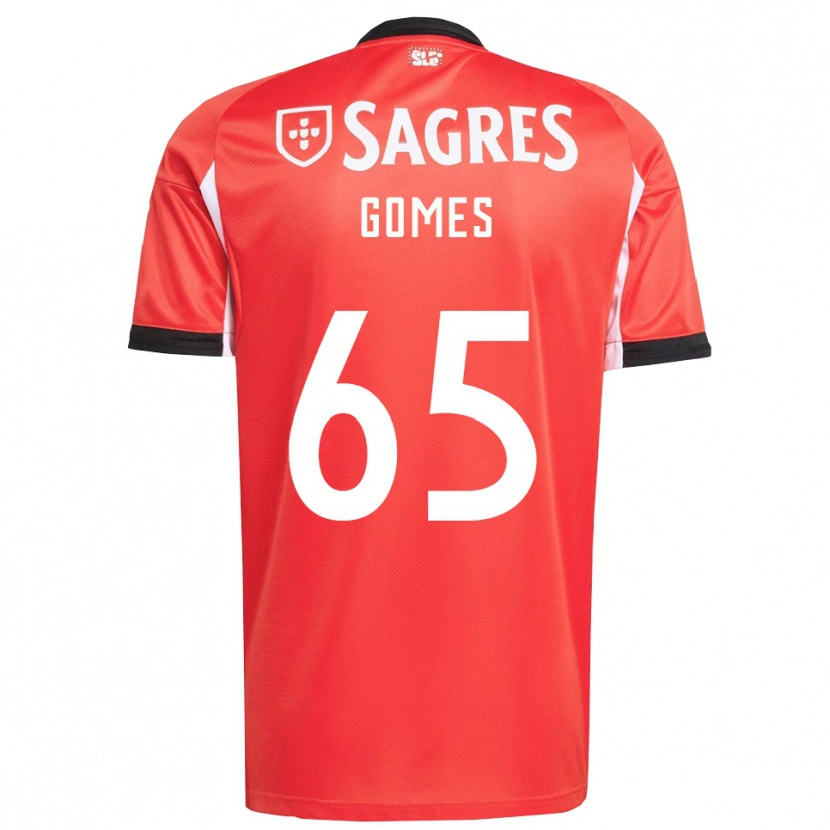 Danxen Børn André Gomes #65 Rød Hvid Hjemmebane Spillertrøjer 2025/26 Trøje T-Shirt