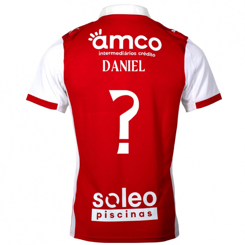 Danxen Børn Paulo Daniel #0 Rød Hvid Hjemmebane Spillertrøjer 2025/26 Trøje T-Shirt