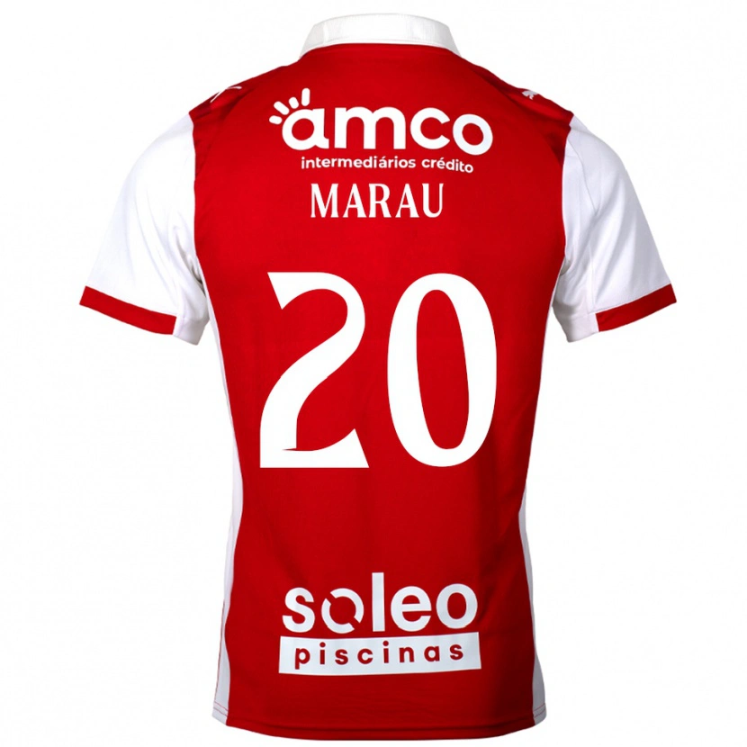 Danxen Børn Madalena Marau #20 Rød Hvid Hjemmebane Spillertrøjer 2025/26 Trøje T-Shirt