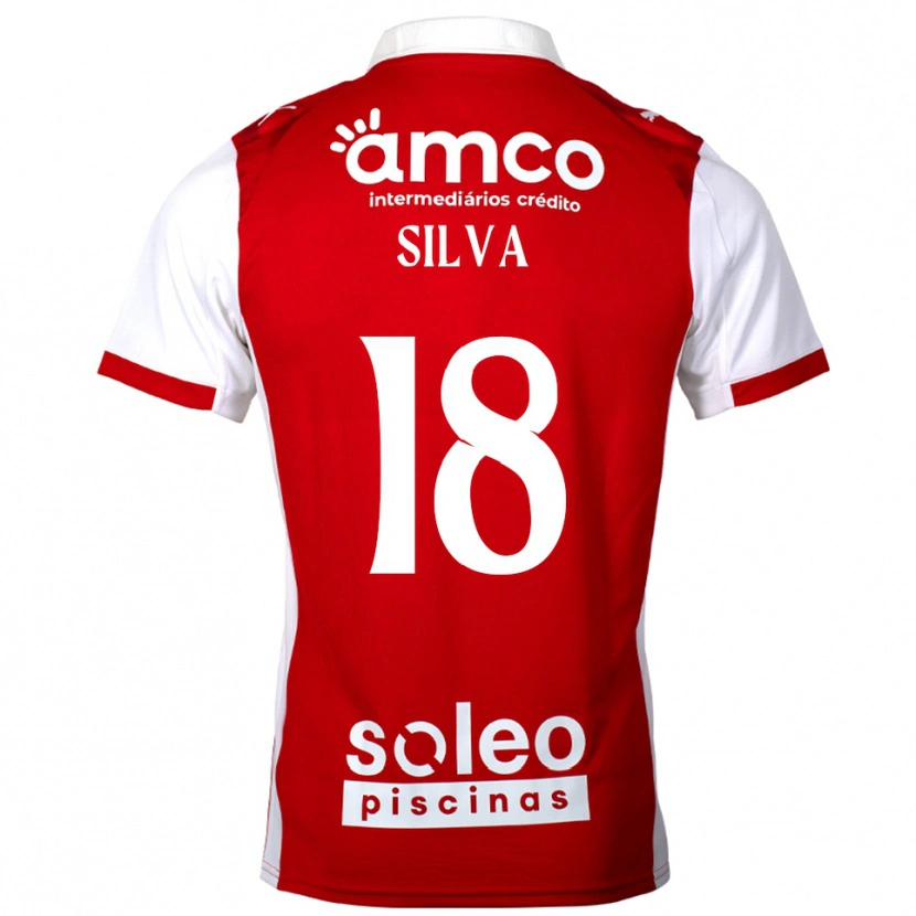 Danxen Børn Dani Silva #18 Rød Hvid Hjemmebane Spillertrøjer 2025/26 Trøje T-Shirt