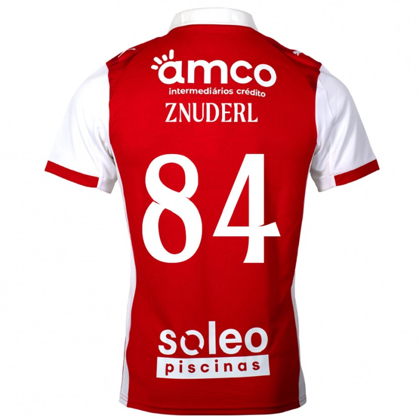 Danxen Børn Tai Znuderl #84 Rød Hvid Hjemmebane Spillertrøjer 2025/26 Trøje T-Shirt