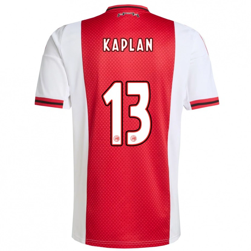 Danxen Børn Ahmetcan Kaplan #13 Rød Hvid Hjemmebane Spillertrøjer 2025/26 Trøje T-Shirt