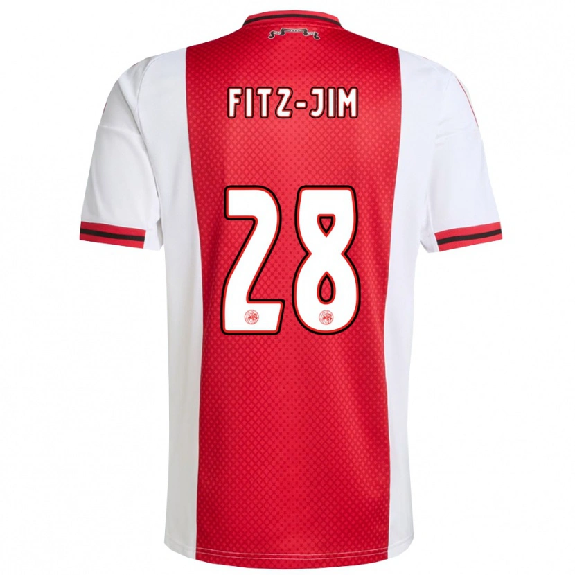 Danxen Børn Kian Fitz-Jim #28 Rød Hvid Hjemmebane Spillertrøjer 2025/26 Trøje T-Shirt