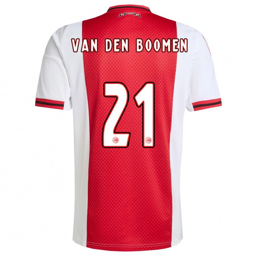 Danxen Børn Branco Van Den Boomen #21 Rød Hvid Hjemmebane Spillertrøjer 2025/26 Trøje T-Shirt
