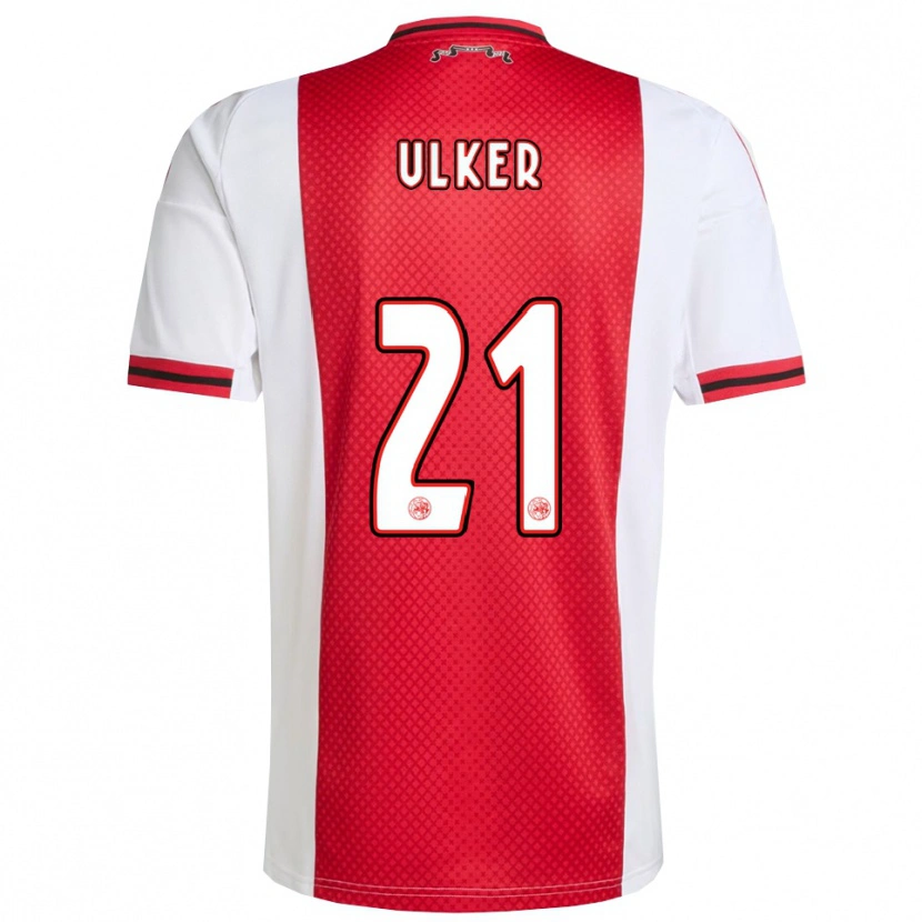 Danxen Børn Ufuk Ulker #21 Rød Hvid Hjemmebane Spillertrøjer 2025/26 Trøje T-Shirt