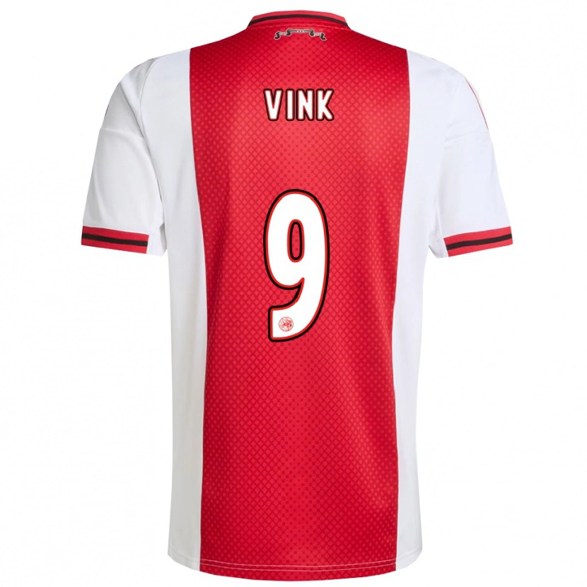 Danxen Børn Skye Vink #9 Rød Hvid Hjemmebane Spillertrøjer 2025/26 Trøje T-Shirt