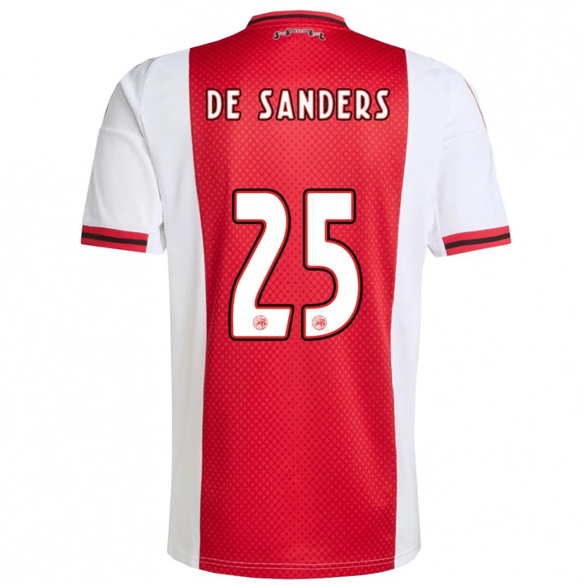 Danxen Børn Kay-Lee De Sanders #25 Rød Hvid Hjemmebane Spillertrøjer 2025/26 Trøje T-Shirt