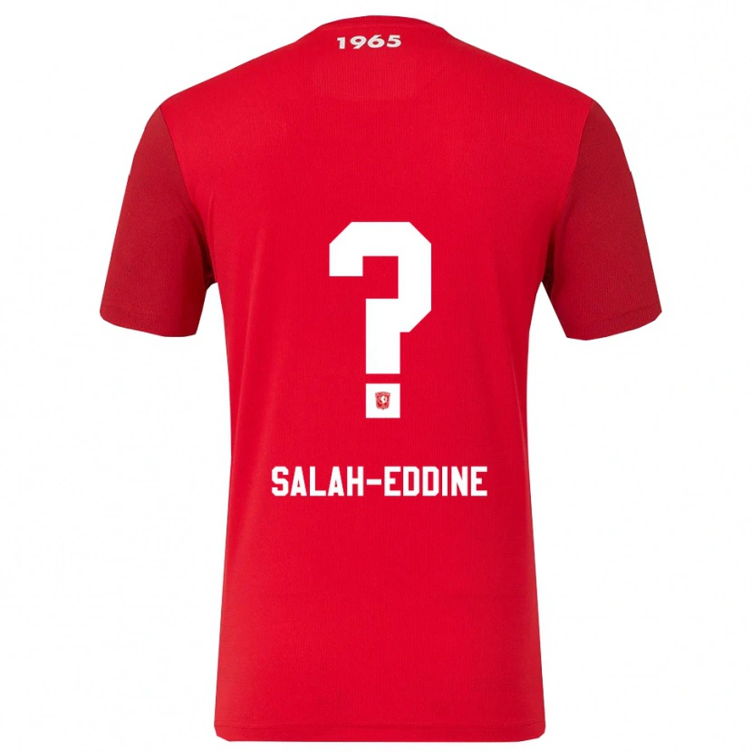 Danxen Børn Ibrahim Salah-Eddine #0 Rød Hvid Hjemmebane Spillertrøjer 2025/26 Trøje T-Shirt