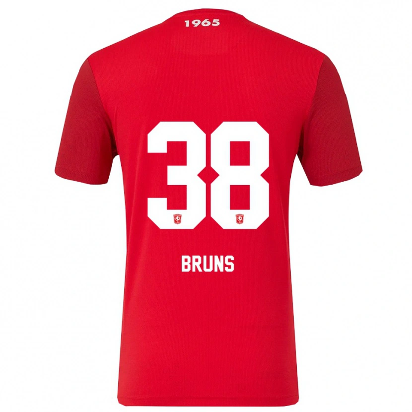 Danxen Børn Max Bruns #38 Rød Hvid Hjemmebane Spillertrøjer 2025/26 Trøje T-Shirt
