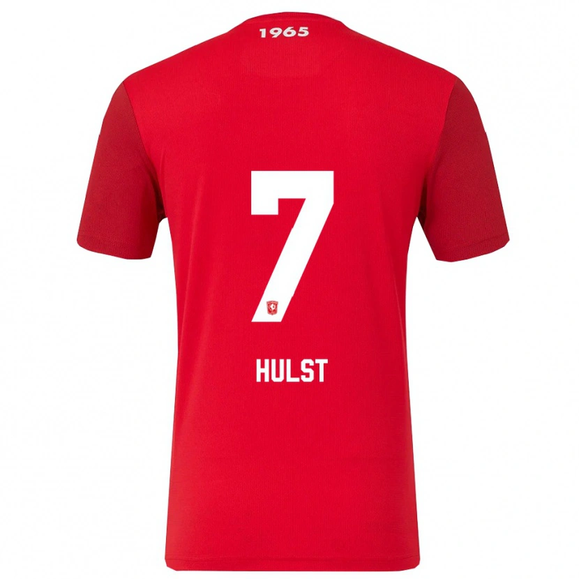 Danxen Børn Charlotte Hulst #7 Rød Hvid Hjemmebane Spillertrøjer 2025/26 Trøje T-Shirt