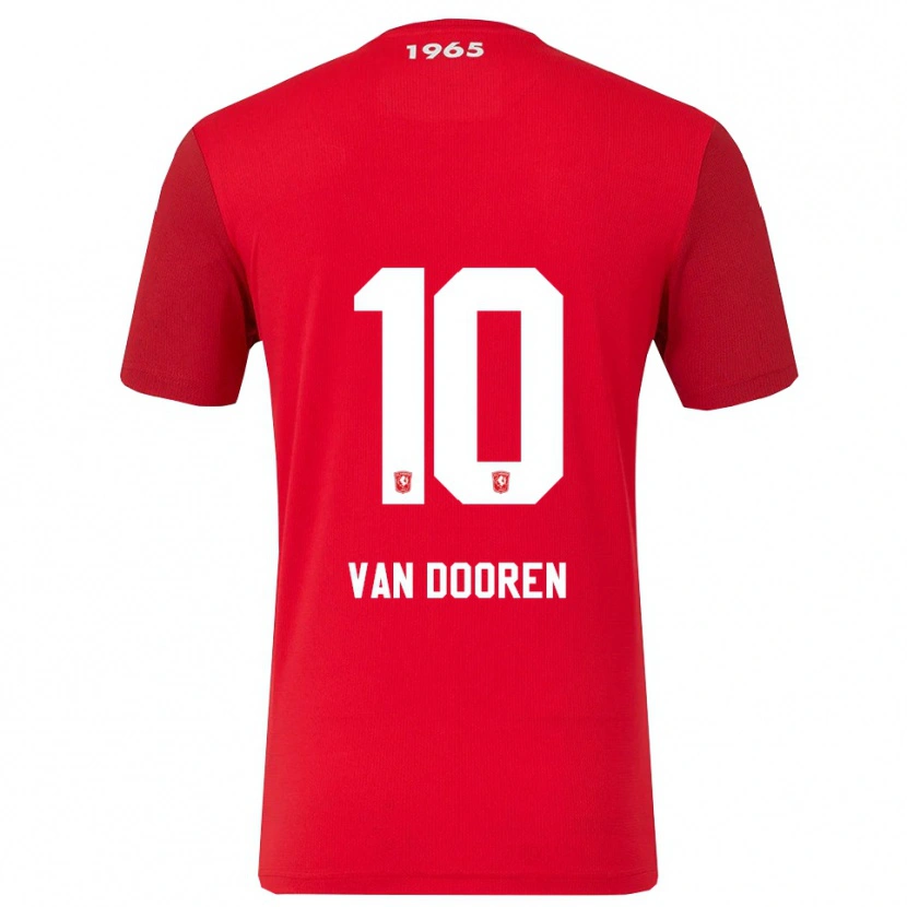 Danxen Børn Kayleigh Van Dooren #10 Rød Hvid Hjemmebane Spillertrøjer 2025/26 Trøje T-Shirt