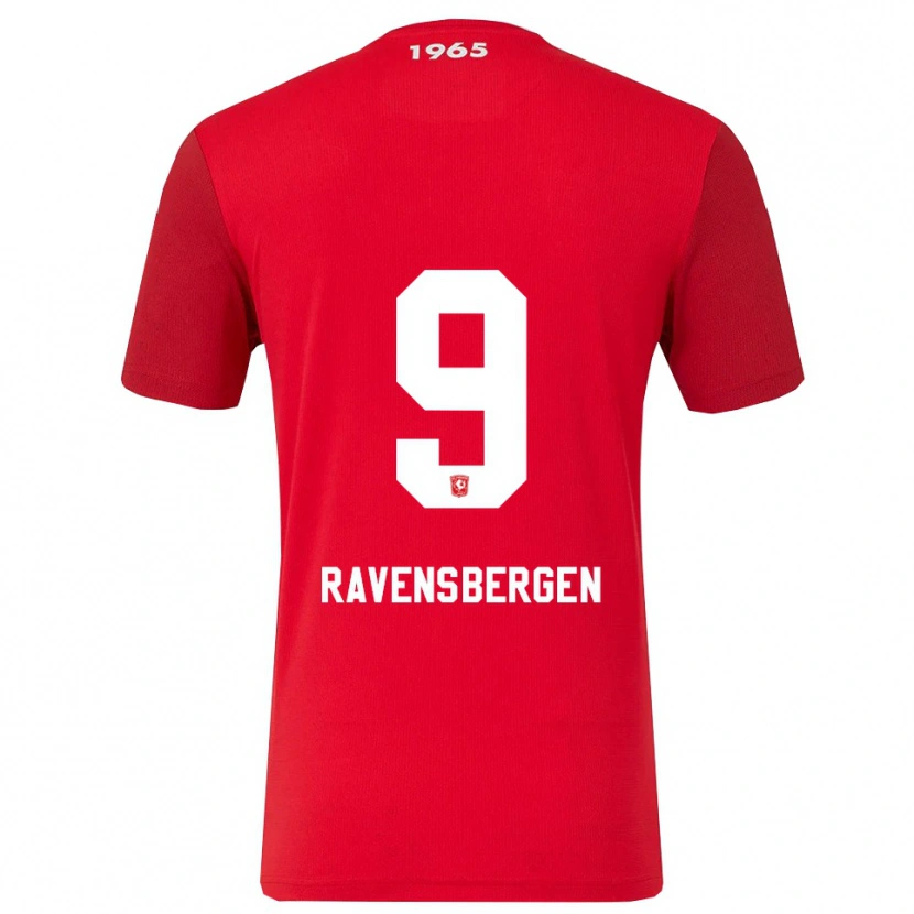 Danxen Børn Jaimy Ravensbergen #9 Rød Hvid Hjemmebane Spillertrøjer 2025/26 Trøje T-Shirt