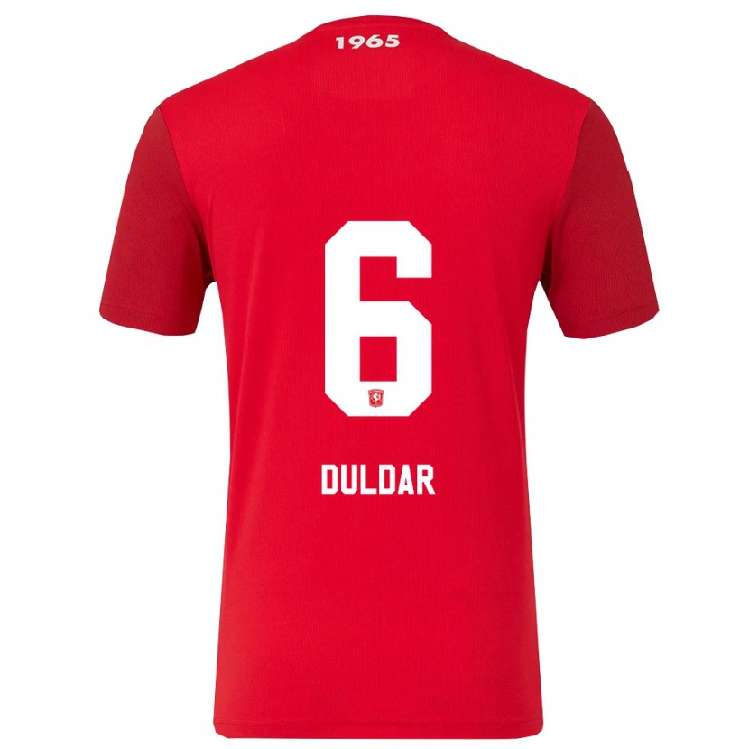 Danxen Børn Battal Duldar #6 Rød Hvid Hjemmebane Spillertrøjer 2025/26 Trøje T-Shirt