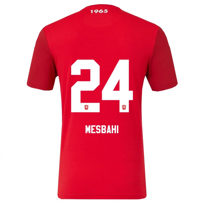 Danxen Børn Juliën Mesbahi #24 Rød Hvid Hjemmebane Spillertrøjer 2025/26 Trøje T-Shirt