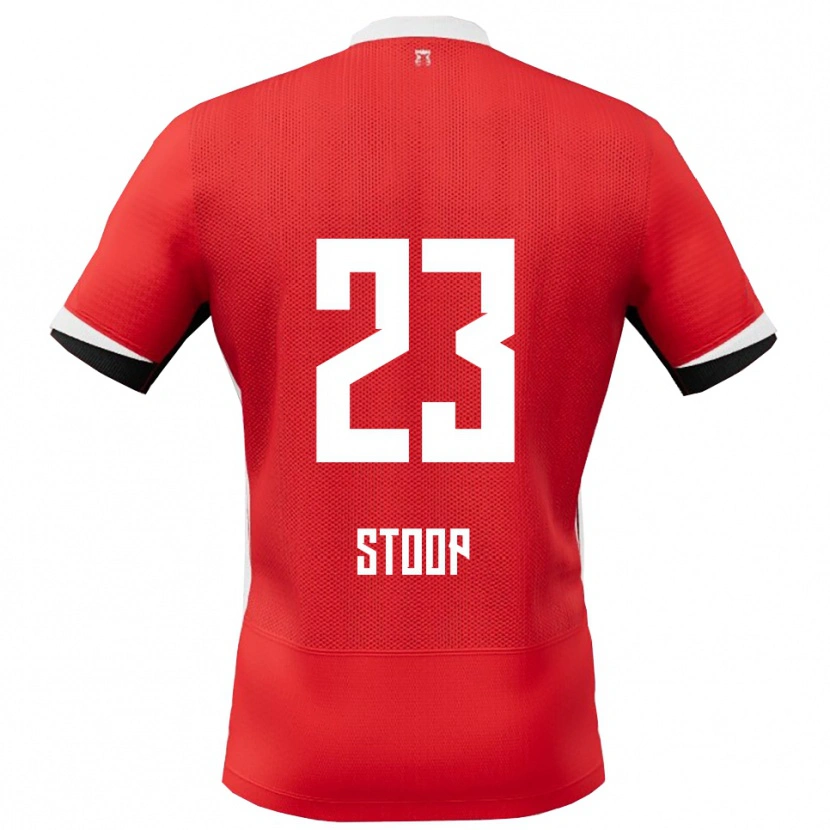 Danxen Børn Maudy Stoop #23 Rød Hvid Hjemmebane Spillertrøjer 2025/26 Trøje T-Shirt