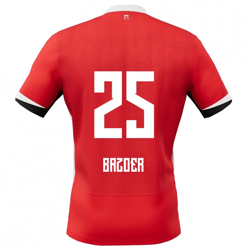 Danxen Børn Riechedly Bazoer #25 Rød Hvid Hjemmebane Spillertrøjer 2025/26 Trøje T-Shirt