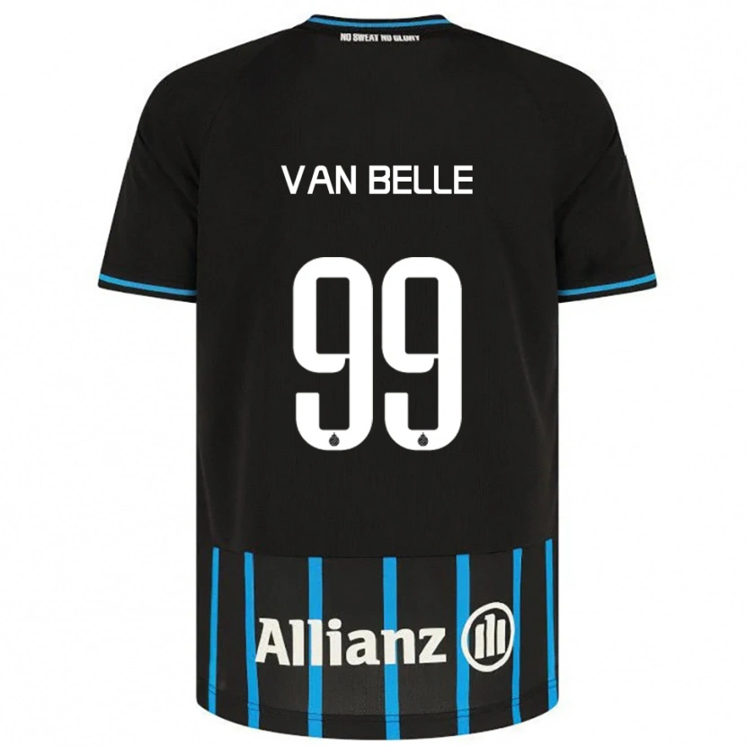 Danxen Børn Lyndsey Van Belle #99 Sort Blå Hjemmebane Spillertrøjer 2025/26 Trøje T-Shirt