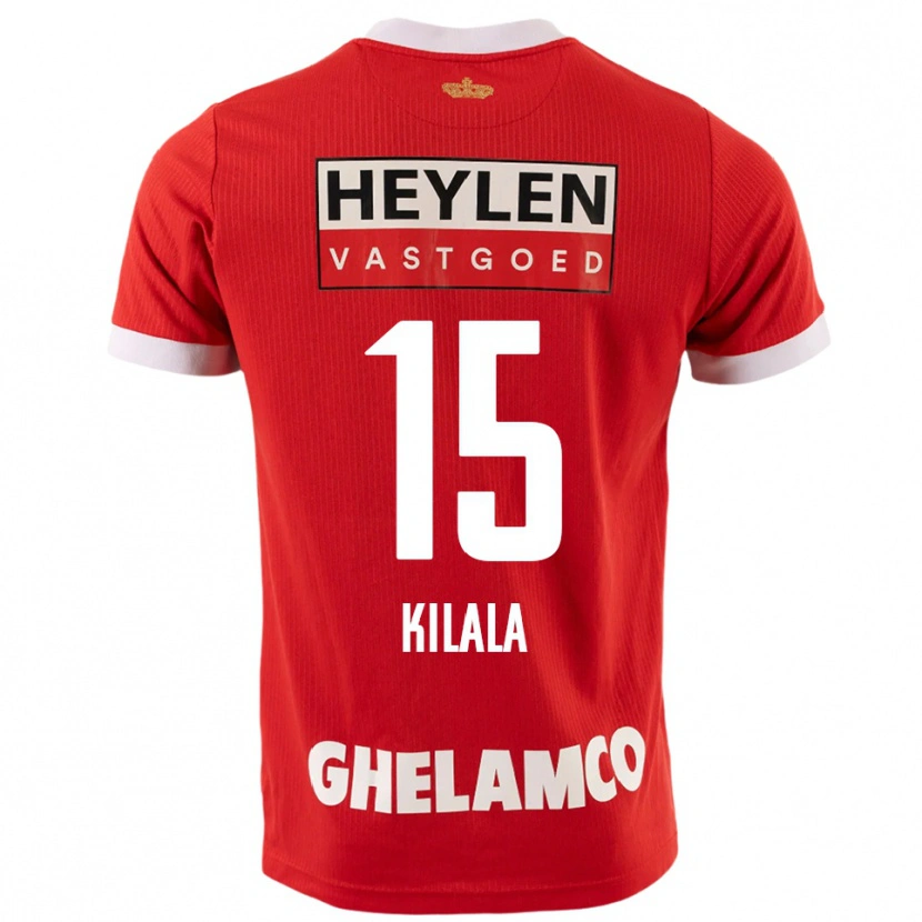 Danxen Børn Baptiste Kilala #15 Rød Hvid Hjemmebane Spillertrøjer 2025/26 Trøje T-Shirt