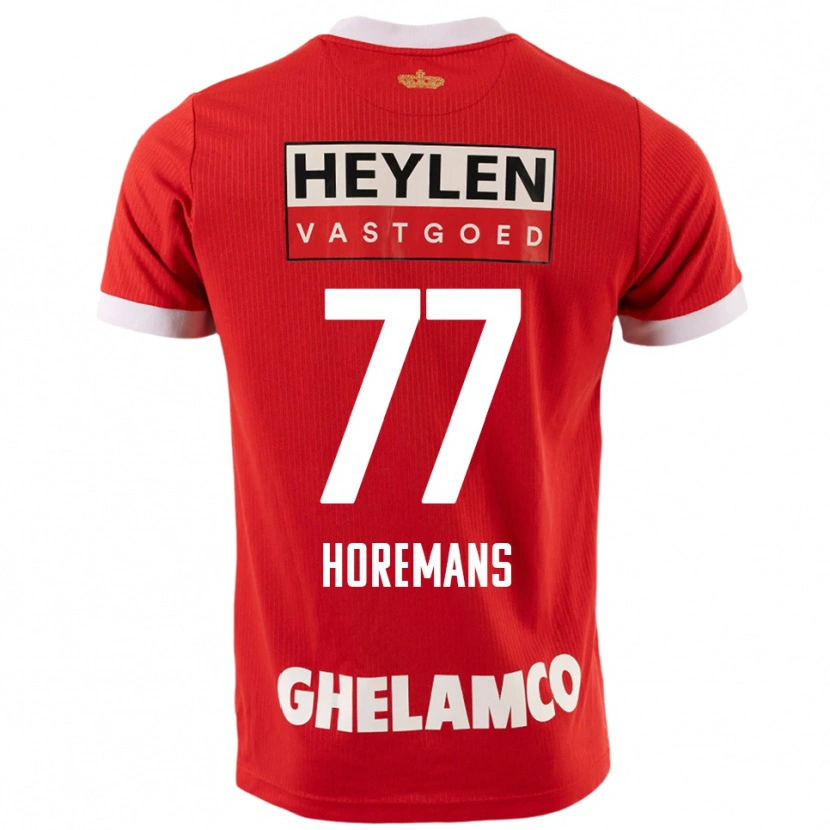 Danxen Børn Milo Horemans #77 Rød Hvid Hjemmebane Spillertrøjer 2025/26 Trøje T-Shirt