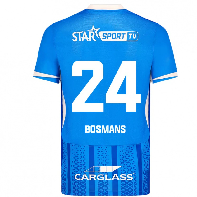 Danxen Børn Pia Bosmans #24 Blå Hvid Hjemmebane Spillertrøjer 2025/26 Trøje T-Shirt