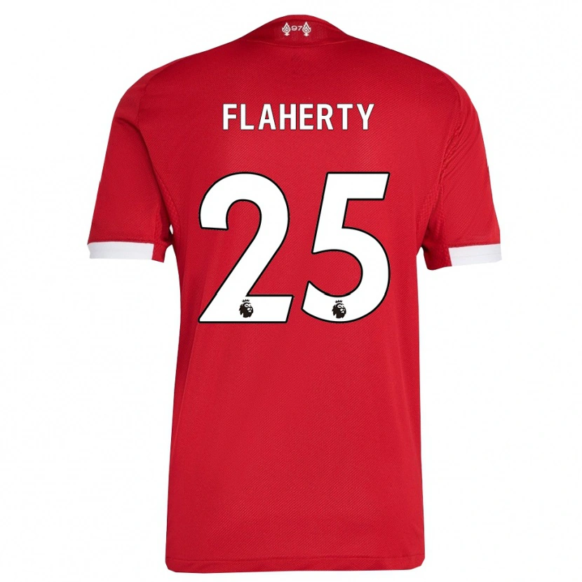 Danxen Børn Gilly Flaherty #25 Rød Hvid Hjemmebane Spillertrøjer 2025/26 Trøje T-Shirt