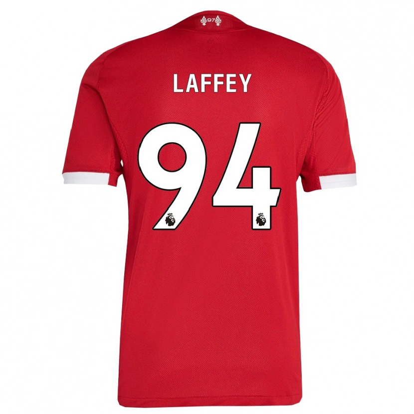Danxen Børn Michael Laffey #94 Rød Hvid Hjemmebane Spillertrøjer 2025/26 Trøje T-Shirt