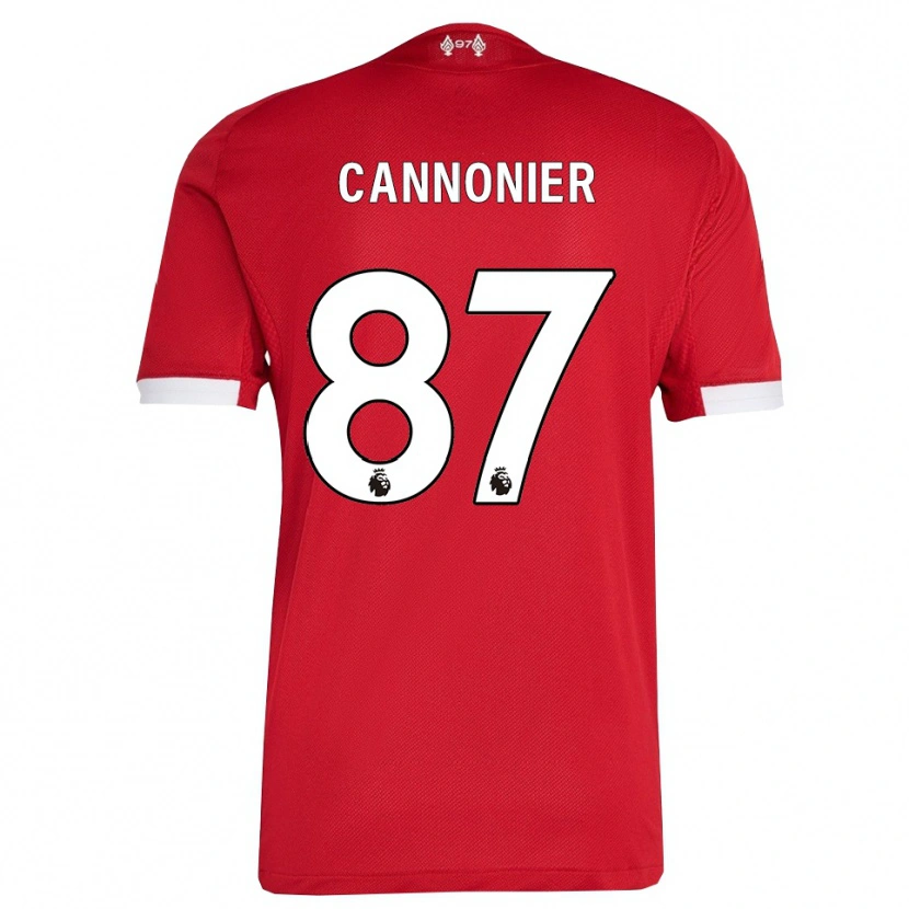 Danxen Børn Oakley Cannonier #87 Rød Hvid Hjemmebane Spillertrøjer 2025/26 Trøje T-Shirt