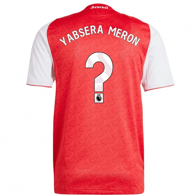 Danxen Børn Yabsera Meron #0 Rød Hvid Hjemmebane Spillertrøjer 2025/26 Trøje T-Shirt