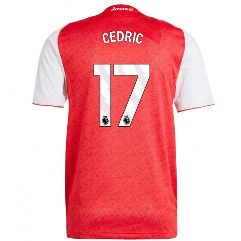 Danxen Børn Cedric Soares #17 Rød Hvid Hjemmebane Spillertrøjer 2025/26 Trøje T-Shirt