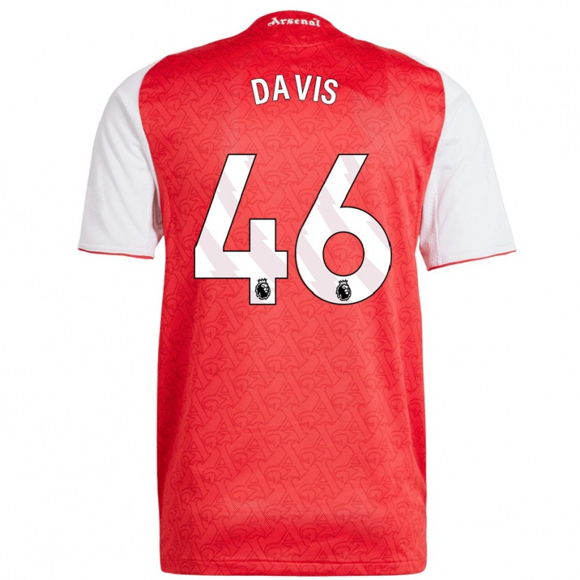 Danxen Børn Timi Davis #46 Rød Hvid Hjemmebane Spillertrøjer 2025/26 Trøje T-Shirt
