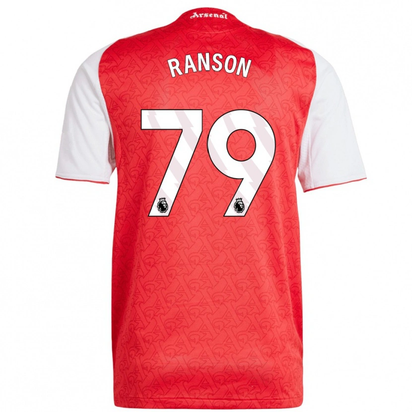 Danxen Børn Khari Ranson #79 Rød Hvid Hjemmebane Spillertrøjer 2025/26 Trøje T-Shirt