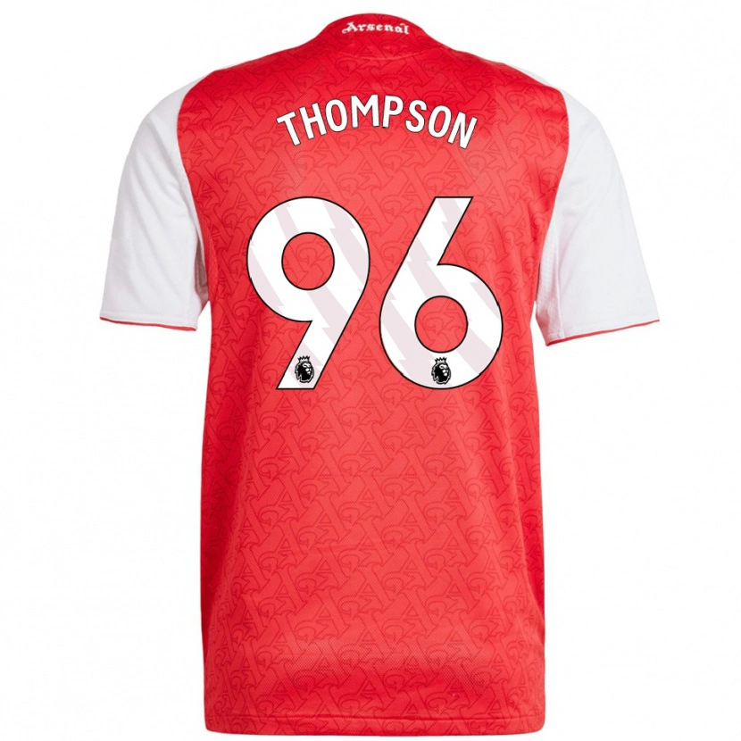 Danxen Børn Kyran Thompson #96 Rød Hvid Hjemmebane Spillertrøjer 2025/26 Trøje T-Shirt