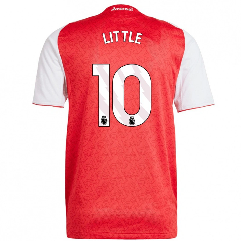Danxen Børn Kim Little #10 Rød Hvid Hjemmebane Spillertrøjer 2025/26 Trøje T-Shirt