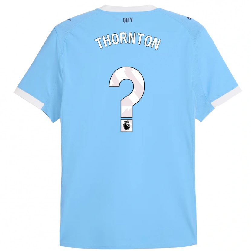 Danxen Børn Archie Thornton #0 Himmelblå Hvid Hjemmebane Spillertrøjer 2025/26 Trøje T-Shirt