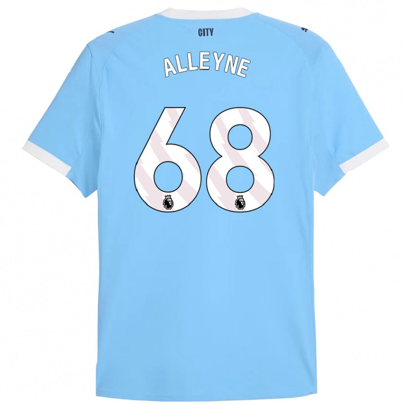 Danxen Børn Max Alleyne #68 Himmelblå Hvid Hjemmebane Spillertrøjer 2025/26 Trøje T-Shirt
