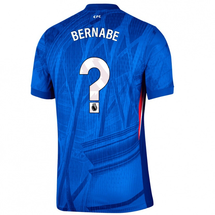 Danxen Børn Alejandra Bernabe #0 Blå Hvid Hjemmebane Spillertrøjer 2025/26 Trøje T-Shirt
