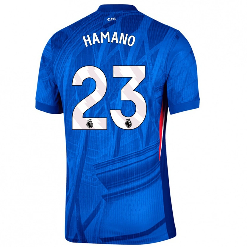 Danxen Børn Maika Hamano #23 Blå Hvid Hjemmebane Spillertrøjer 2025/26 Trøje T-Shirt