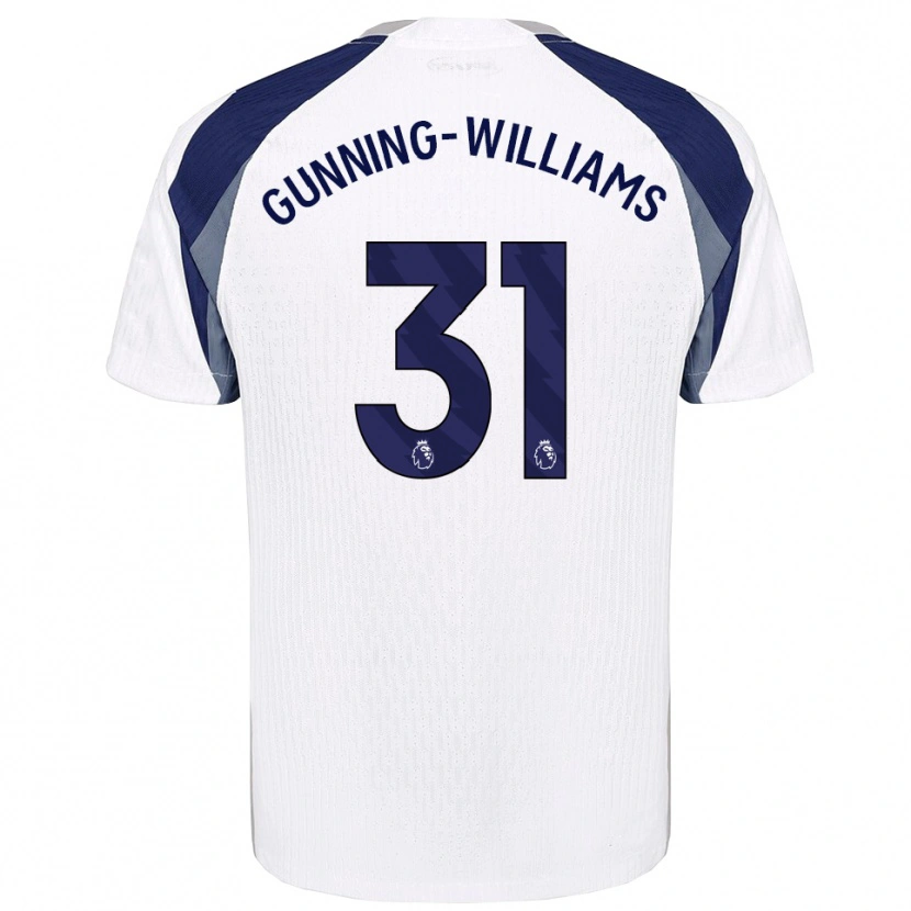 Danxen Børn Lenna Gunning-Williams #31 Hvid Navy Hjemmebane Spillertrøjer 2025/26 Trøje T-Shirt