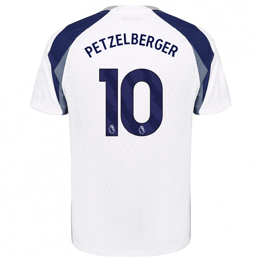 Danxen Børn Ramona Petzelberger #10 Hvid Navy Hjemmebane Spillertrøjer 2025/26 Trøje T-Shirt