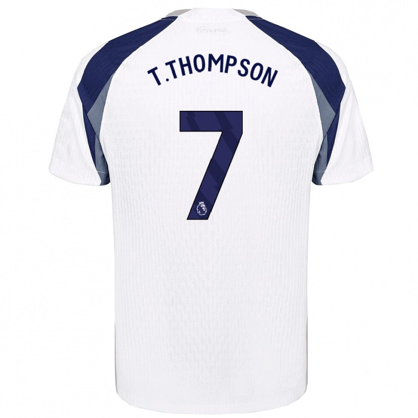 Danxen Børn Tynan Thompson #7 Hvid Navy Hjemmebane Spillertrøjer 2025/26 Trøje T-Shirt